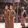 the two Princesses and their servant, Dance of the Noblemen and the ladies (Pho legs mo legs), Paro Tshechu (tshes bcu), dance arena, Paro Tshechu (tshes bcu), 3rd day