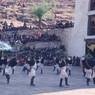 Dance of Uchu (U chu gzhas): laymen from the Uchu village in Paro, Paro Tshechu (tshe bcu), 4th day