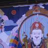Thangka of Guru Rinpoche and his Eight manifestations: Guru and Ushnishavijaya, Paro Tshechu (tshe bcu), early morning 5th day
