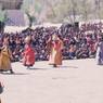 Dance of the Eight manifestations of Guru Rinpoche (Guru mtshan brgyad): Dance of Nyi ma 'od zer, Padma rgyal po, Blo ldan mchog sras and mTsho skyes rdo rje, Paro Tshechu (tshe bcu), 5th day