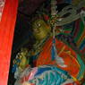 The principal statue of Padmasambhava in Derge Monastery's Assembly Hall.