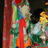 A statue of Mandarava&nbsp;to the left of Padmasambhava in Derge Monastery's Assembly Hall.
