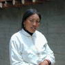 A Tibetan woman behind the monastery.