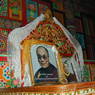 Dalai Lama throne in the Assembly Hall.