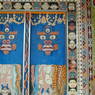 Close-up of doors to the chapel devoted to the monastery's protector deity.