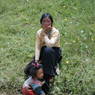 A Tibetan mother and daughter.