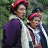 Khampa men with red hair braids.