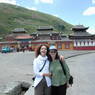 Fellow travelers in front of the monastery.