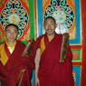 Two monks inside the college.