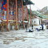 Pilgrims prostrating at the wall.