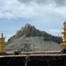 A view of Gyantse Fortress from the roof of the Assembly Hall.