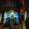 A large statue of a buddha.
