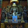 A large statue of the Buddha Shakyamuni.