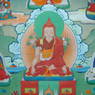 A mural of Longchen Rabjam, a great Nyingma scholar and yogi.
