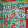 A mural of the early masters of the Longchen Nyingthik lineage.
