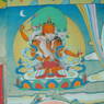 Close up of Manjushri in tantric embrace.