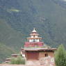 A view of the Zangdok Pelri Temple from the monastic ridge.