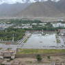 A view of the plaza in front of the palace from the palace's rooftop.