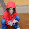 A young Tibetan-American girl on the rooftop of the palace.