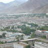 A view of old Lhasa and the Jokhang from the rooftop of the palace.