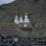 A set of stupas built above the North Complex.