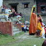 A view of the audience and the Padmasambhava dancer.