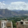 A view of the Potala Palace and Lhasa from the monastery.