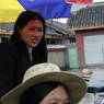 A Chinese woman at the vegetable market in Serta Town.