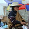 A Tibetan cowgirl in Serta Town.