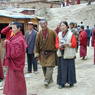 People People following behind the car of Khenpo Jikme Phutsok, the founder of the Larung Gar religious community.