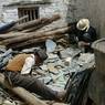 workers cutting slate