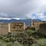 Back of gZhung ba Regional House and field of ruins seen from Gung ru