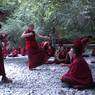 Monks debating at Loseling