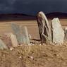 Standing stones of the east row.