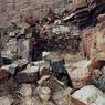 The scant remains of residential structure RS7, Nyenpori Dzong (<i>gnyan po ri rdzong</i>).
