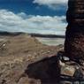 The summit from the stone and rammed-earth structure located on the eastern extremity of the site.