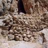 A portion of the revetment on the edge of the north ledge.