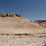 The hill formation. The lower site consists of the rocky zone on the flanks of the hill.