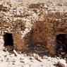 The entrances to the subterranean chambers of the temple structure.