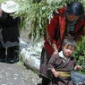 Women in the village of Lo, in Kong po