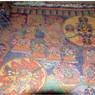 A mural painting at {rad nis} Monastery.