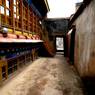 Courtyard outside of the bKa' 'gyur temple, Phur lcog hermitage