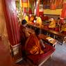 Monks in assembly, Ke'u tshang hermitage