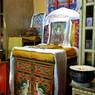 The main throne in the main temple of Ke'u tshang hermitage