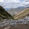 Debris from quarrying, gNas snang valley