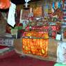 Interior of a nun's hut/cave, Mkhar rdo hermitage