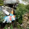 Entrance to a nuns' cave/hut, Mkhar rdo hermitage