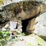 Entrance to a cave, Mkhar rdo hermitage