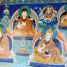 Mural above the throne of Tsong kha pa, Sera Chos lding