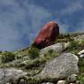 Holy sites in the landscape above Sera Dbu rtse